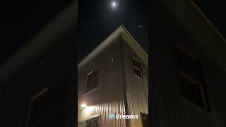 It’s snowing in #btv #vt \u0026 the moon is making me dreamy #mood