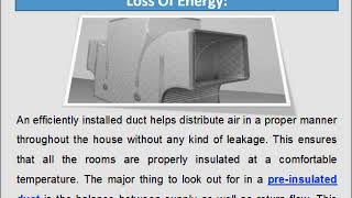 Pre Insulated Duct Manufacturer Singapore