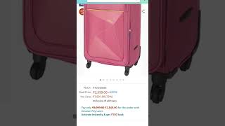 Safari Prisma Trolley Bag, large Size Red Suitcase, 4 Wheel 75 cm