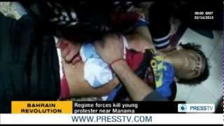 BAHRAIN: Regime Forces Kill Young Protester Near Manama