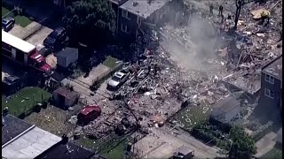 Baltimore blast levels homes, kills at least one