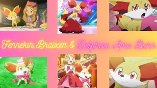 Fennekin, Braixen \u0026 Delphox amv Burn