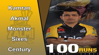 Kamran Akmal 100 In PSL 5 | What a Century | Kamran Monster SIXES Batting