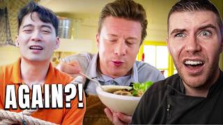 Pro Chef Reacts.. To Uncle Roger FORCED TO REVIEW Jamie Oliver's Pho