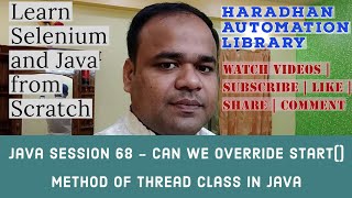 Java #68 - Can we Override start() Method of Thread Class in Java