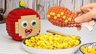 Lego Cheetos Mukbang and Giant Chicken Thigns With Cocoapple DIY | Bricks World Stop Motion ASMR