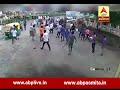 clash between students at kadi collage watch cctv