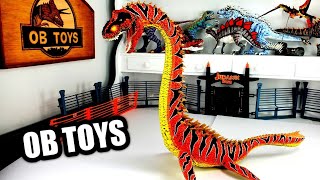 CUSTOM MATTEL SUPER COLOSSAL ELASMOSAURUS REX | HYBRID DINOSAUR TOYS T-REX BRACHIOSAURUS MOSASAURUS