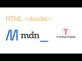 Looking at the html element datalist, autocomplete is all you need