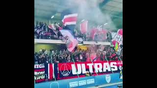 PSG ultras entering the away end for the first awayday of the season at Troyes