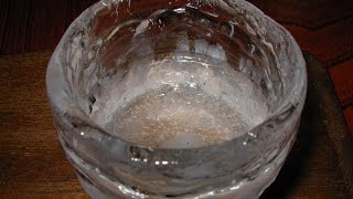 How to make ice glass 氷のグラスの作り方