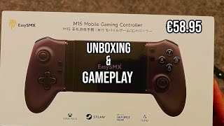 EasySMX M15 Mobile Bluetooth Gaming Controller Unboxing and Gameplay