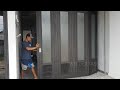 sliding doors /pintu henderson besi hollow kombinasi kaca