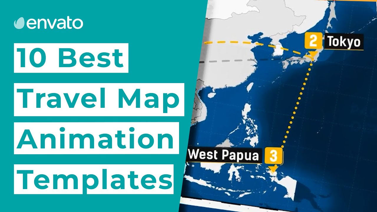 10 Best Travel Map Animation Templates Youtube