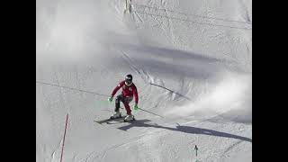 Sebastian Johann Foss Solevåg World Cup skier slalom training in Saas-Fee September 2021