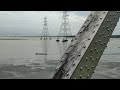 02377 padatik special passing through teesta river bridge.. north bengal monsoon indianrailways