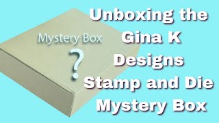 Unboxing the December 2024 Gina K Designs Stamp and Die Mystery Box