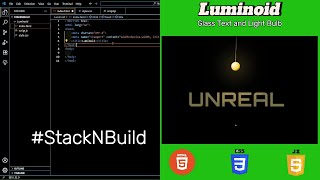Luminoid Light Bulb Effect- using Html, Css and Javascript