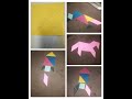 How To Make Tangrams II How to make colourful tangrams II Tangrams puzzle