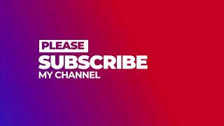 Please Subscribe My Channel Template No Copyright | Subscribe Intro and Outro