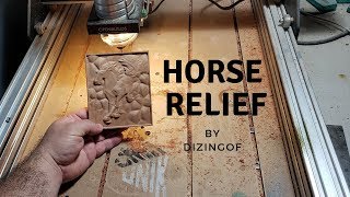 Horse Relief by Dizingof - Made on the Openbuilds Sphinx CNC