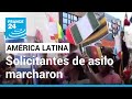 América Latina: solicitantes de asilo marcharon para visibilizar su situación