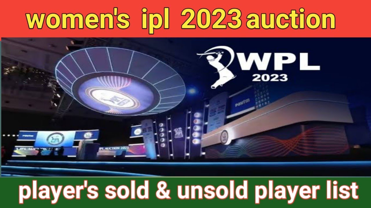 Women's Ipl 2023 Auction | Player's List Sold & Unsold With Price | # ...