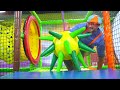 blippi has a fun day at an indoor playground funtastic playtorium 1 hour of blippi toys