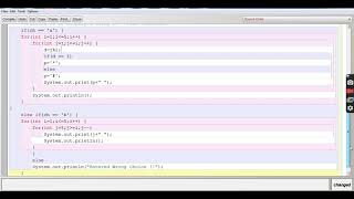 TWO PATTERNS AS MENU DRIVEN || JAVA CLASS by ASHISH