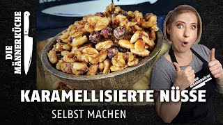 Karamellisierte Nüsse I Gebrannte Nüsse I Besser als vom Weihnachtsmarkt!