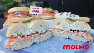 【Yankees smoked salmon bagel｜紐約煙燻鮭魚貝果｜Molho Restaurant】