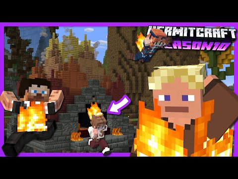 ¡¡¡DEBES ESTAR EN FUEGO para entrar!!! – Minecraft Hermitcraft Temporada 10