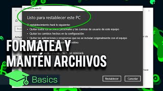 FORMATEA WINDOWS sin perder NINGÚN ARCHIVO