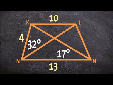 How to determine the missing measures of an isosceles trapezoid How to determine the missing measures of an isosceles trapezoid