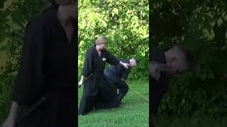 NINJA FIGHTING TECHNIQUE 🥷🏻 Ninjato Training: Tomo Ryu Tojutsu Jissen Gata Sun #Shorts