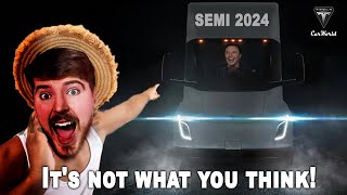 You will be surprised with the Tesla Semi truck 2024, it is like nothing else.