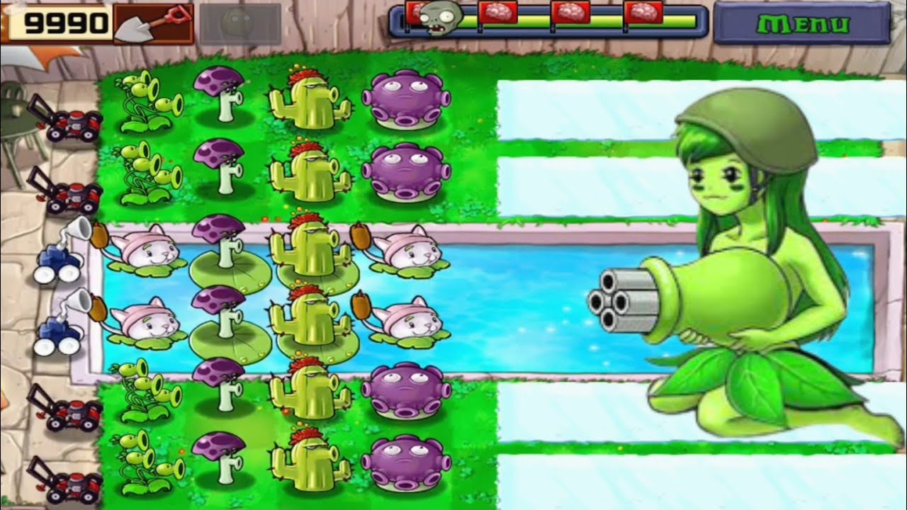 Plants Vs Zombies | Mini-Games | Bobsled Bonanza Full Gameplay HD - YouTube