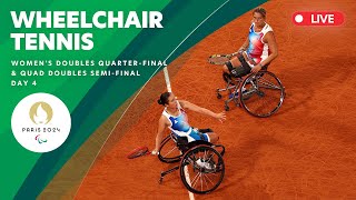 Wheelchair Tennis - Mens Singles \u0026 Mens Doubles 2nd Round, Womens QF \u0026 Quad Doubles | Day 4