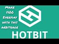 Cardless arbitrage on Hotbit with crazy profit to the moon