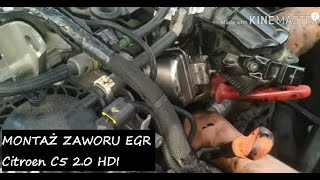 Montaż zaworu EGR Citroen C5 / S-MAX 2.0HDI