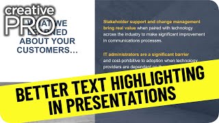 How Presentation Designers Highlight Text ft. Nolan Haims // CreativePro Tutorial