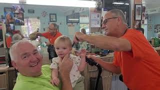 Killian Hamby's first haircut