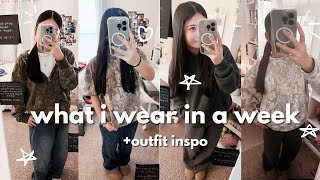 WHAT I WEAR IN A WEEK !! - outfit inspo for school