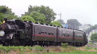 真岡鐵道　SLもおかプッシュプル運転　真岡〜北真岡