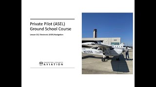 LESSON 21 - Electronic VOR Navigation