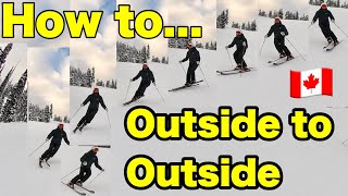 【スキー・ハウツー】カナダの指導資格で行うOutside to Outside. 外足に乗る & スムーズなクロスオーバー　Enjoy Ski Exercise by CSBA. #7