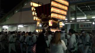 2012年　貝塚　感田神社太鼓台　夜②　西町