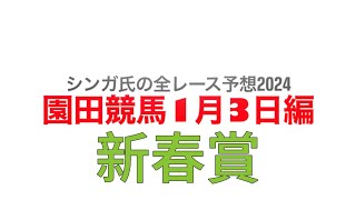 1月3日園田競馬【全レース予想】2024新春賞