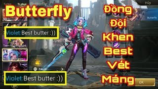 [Gcaothu] Best vét mạng đồng đội khen đánh hay khi cầm Butterfly leo rank cao thủ