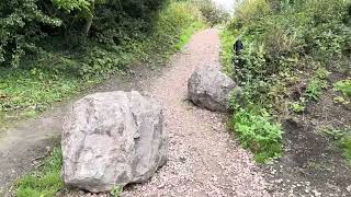 Taking a walk in a Green Space of Miners Park,Nuneaton and Bedworth Area in England.